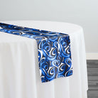 Abstract (Pucci) Table Runner in Bluey 02 Table Runner Urquid Linen