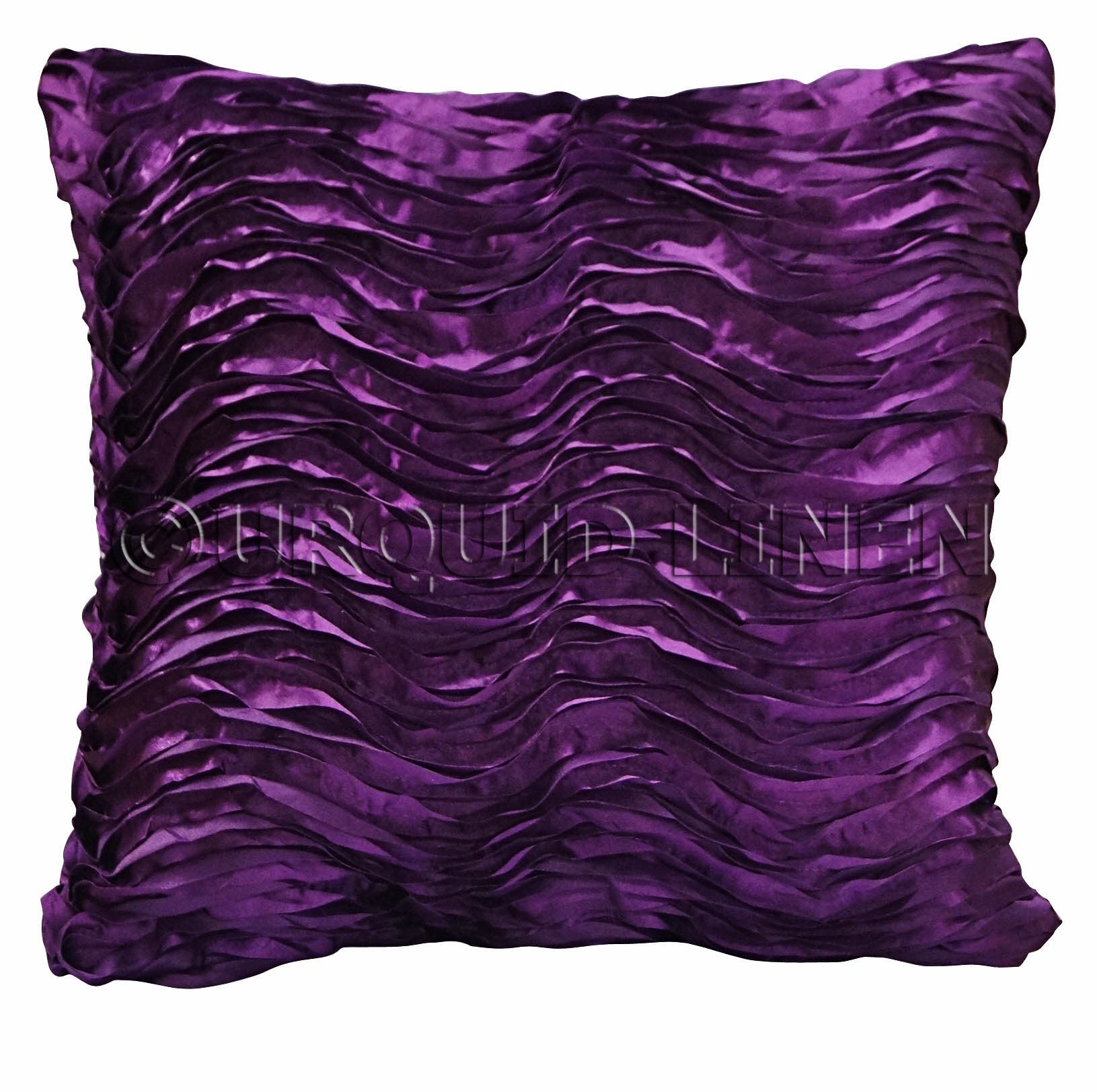 Austrian Wave Satin Throw Pillow