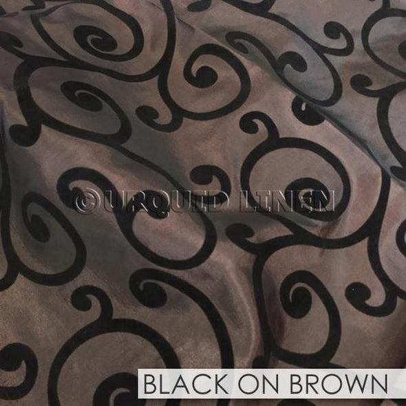 BLACK ON BROWN