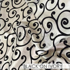 BLACK ON IVORY