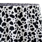 Animal Print Table Linen in Cow 01 Tablecloths And Overlays Urquid Linen