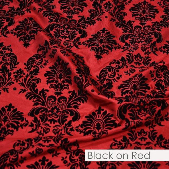BLACK ON RED