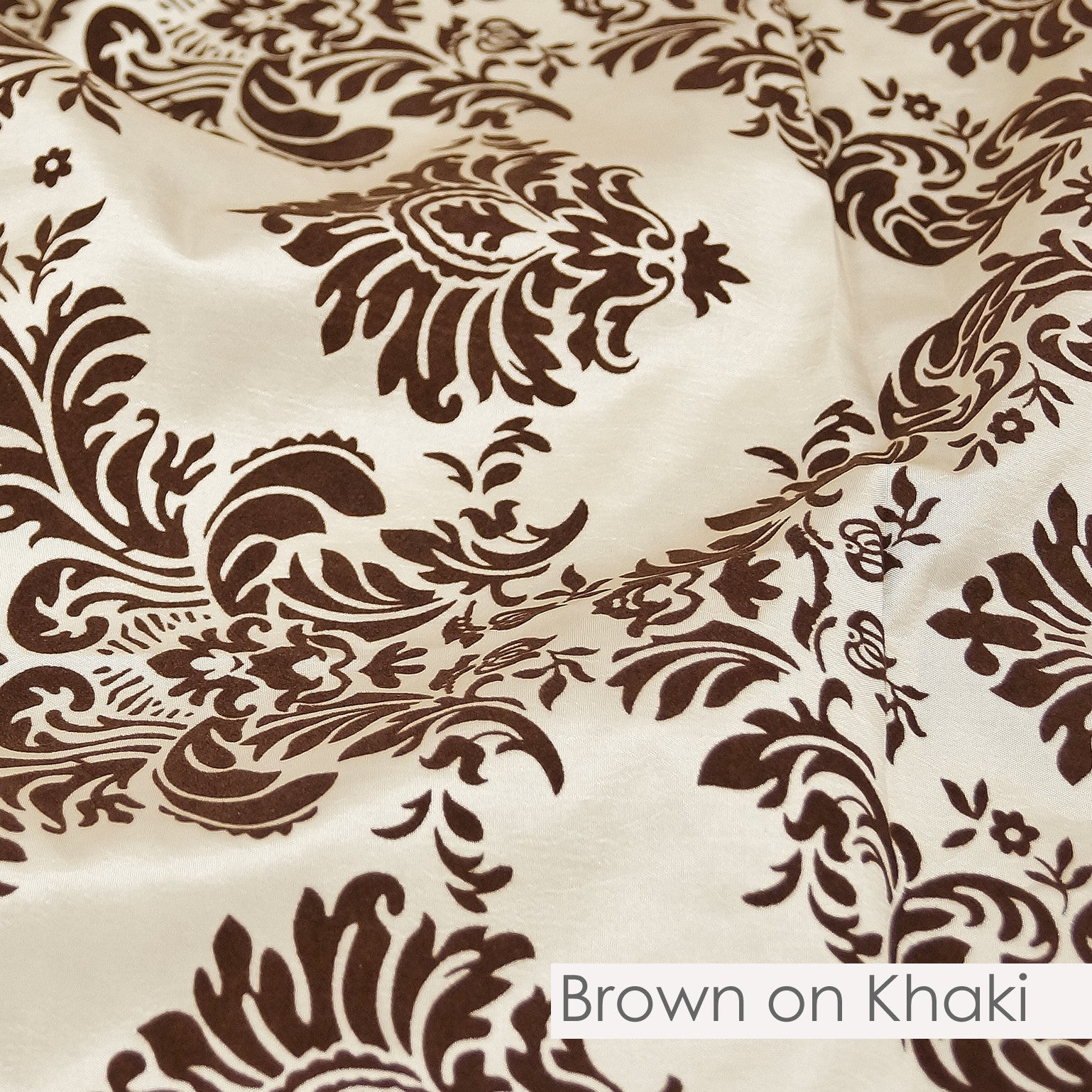 BROWN ON KHAKI