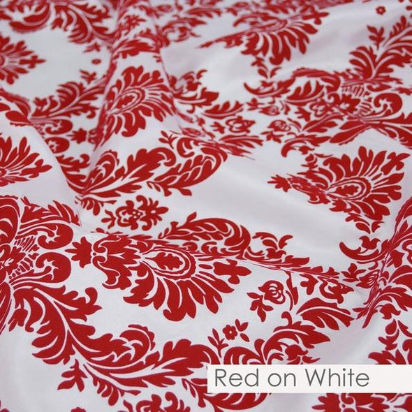 RED ON WHITE
