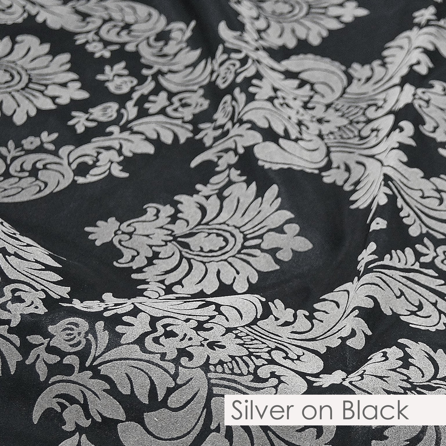 SILVER ON BLACK