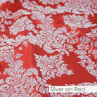 SILVER ON RED