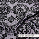 BLACK ON SILVER