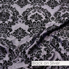 BLACK ON SILVER