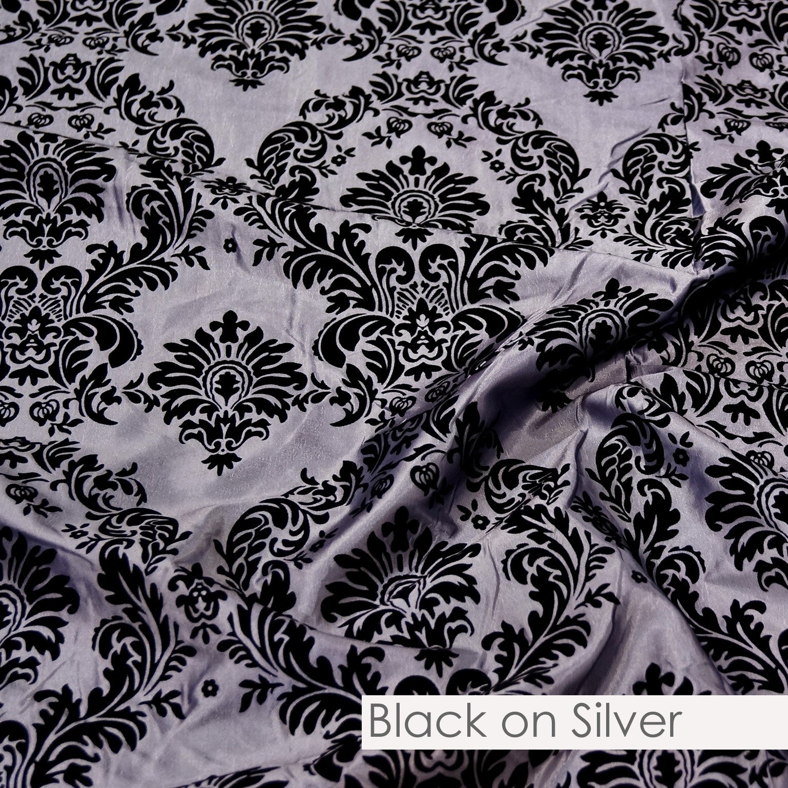BLACK ON SILVER