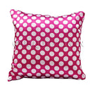 Polka Dot Charmeuse Satin Throw Pillow