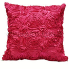 Rose Satin (3D) Throw Pillow
