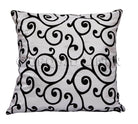 Swirl Flocking Taffeta Throw Pillow