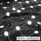 WHITE ON BLACK